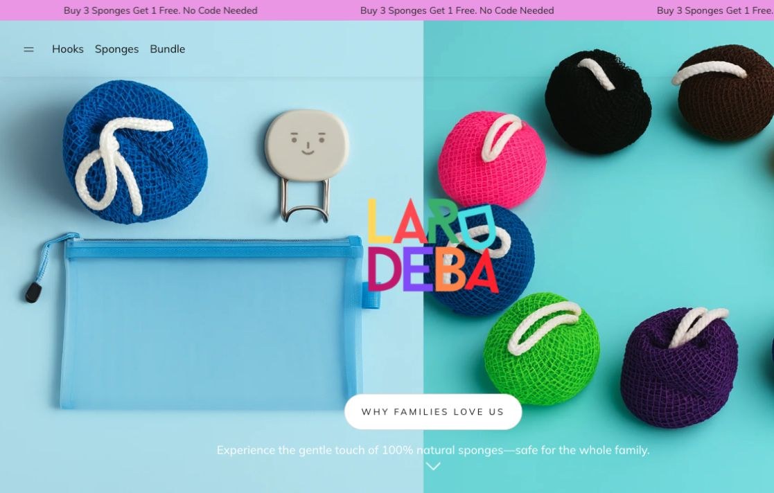 Actual Larudeba website screenshot